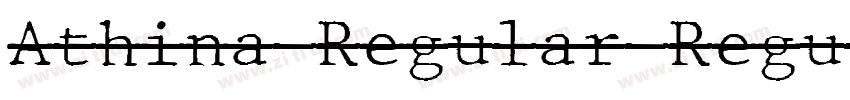 Athina Regular Regul字体转换